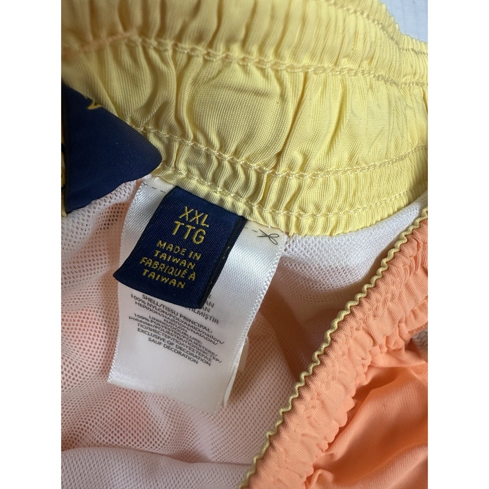 Polo Ralph Lauren Orange Lined Swim Trunks 2XL Board Shorts - Picture 5 of 9